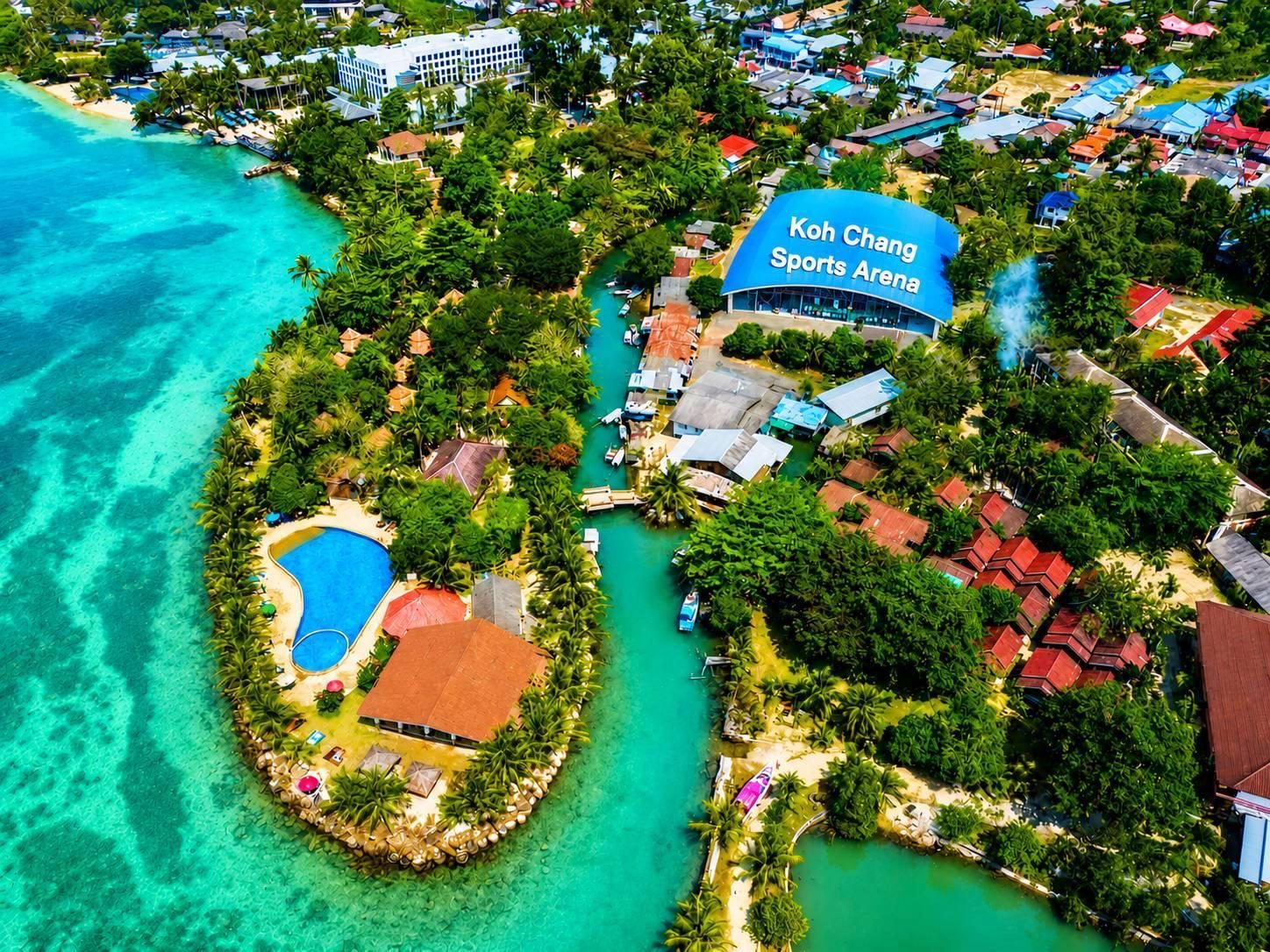 Koh Chang Sports Arena aerial view